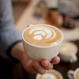 Cappuccino mit Latte Art